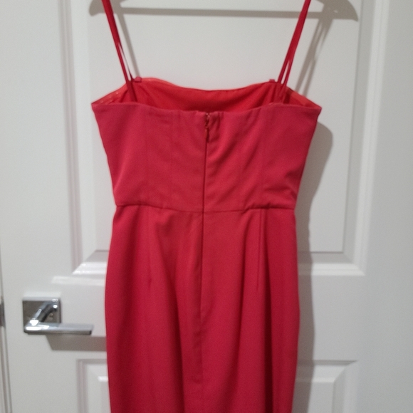 BCBG Maxazria Strapless Red Dress Size 04 - Picture 4 of 5